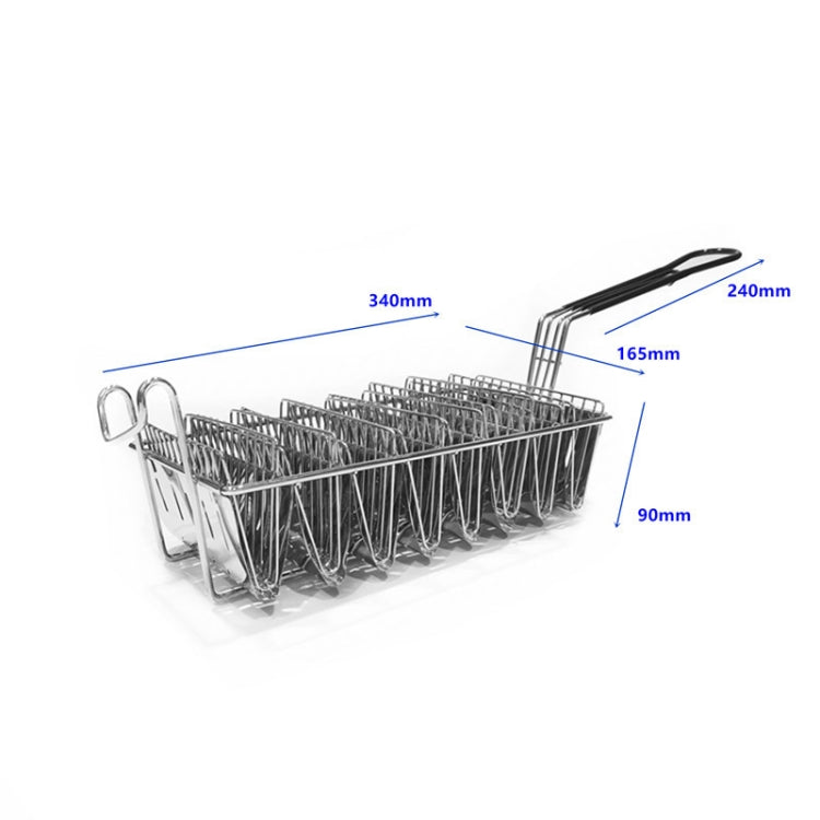 Strumento per modellare la crosta di tortilla Taco in acciaio inossidabile, stile:, 5 Inch  Clip, 4 Grid Fried Basket, 6 Grid Fried Basket, 8 Grid Fried Basket