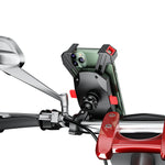 Kewig Reflection To Fall Staffa per bicicletta antiurto Supporto per cellulare a quattro artigli per moto, M113-A