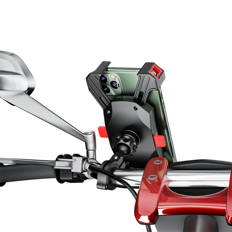 Kewig Reflection To Fall Staffa per bicicletta antiurto Supporto per cellulare a quattro artigli per moto, M113-A