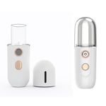 Spruzzatore umidificante di bellezza per dispositivo di reintegro dell'acqua ricaricabile portatile da 2 pezzi, No.3 White, No. 4 White