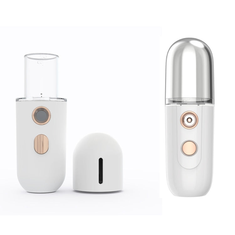 Spruzzatore umidificante di bellezza per dispositivo di reintegro dell'acqua ricaricabile portatile da 2 pezzi, No.3 White, No. 4 White