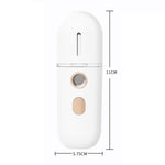 Spruzzatore umidificante di bellezza per dispositivo di reintegro dell'acqua ricaricabile portatile da 2 pezzi, No.3 White, No. 4 White