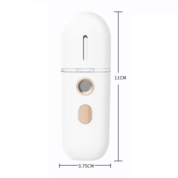 Spruzzatore umidificante di bellezza per dispositivo di reintegro dell'acqua ricaricabile portatile da 2 pezzi, No.3 White, No. 4 White