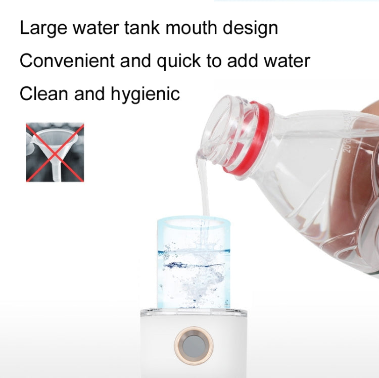 Spruzzatore umidificante di bellezza per dispositivo di reintegro dell'acqua ricaricabile portatile da 2 pezzi, No.3 White, No. 4 White