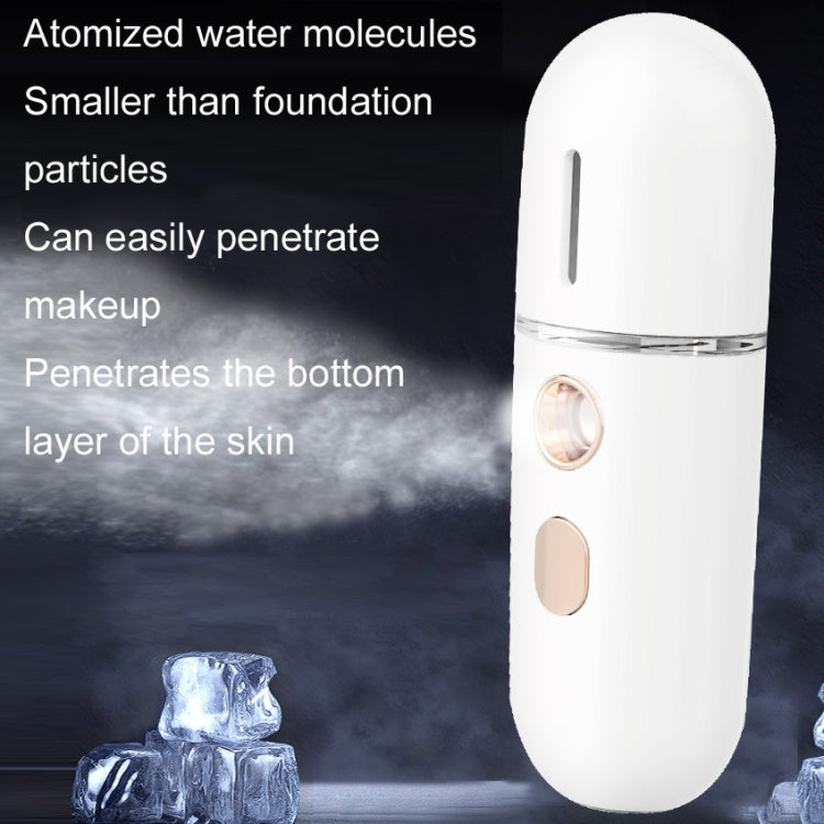 Spruzzatore umidificante di bellezza per dispositivo di reintegro dell'acqua ricaricabile portatile da 2 pezzi, No.3 White, No. 4 White