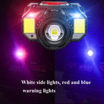 TG-TD009 Lampada frontale a LED potente Lampada frontale con sensore zoom ricaricabile USB montata sulla testa, White Light, Yellow Light