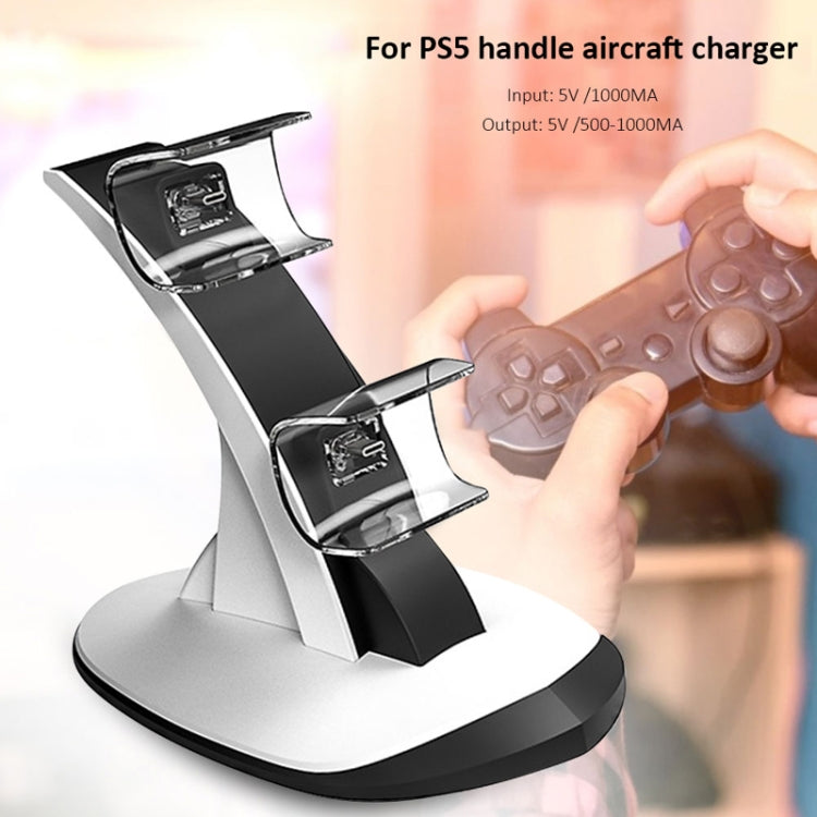 Caricabatterie doppio per controller PS5 con Bluetooth