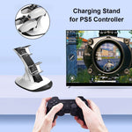 Caricabatterie doppio per controller PS5 con Bluetooth