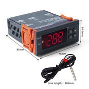 MH-1210W LCD Digital Temperature Controller Thermocouple Thermostat with Sensor Thermometer, Temperature Range: -50 to 110 Degrees Celsius, MH-1210W