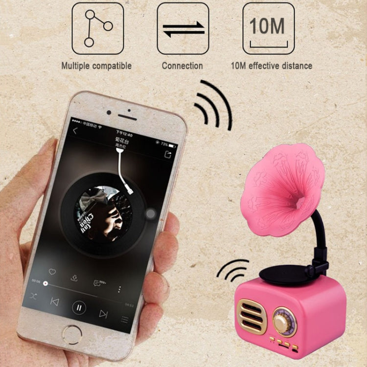 Ft-05 Wireless Retro Bluetooth Altoparlante Grammofono Mini Player