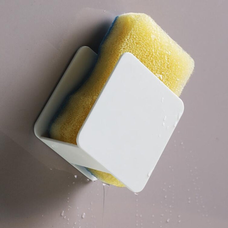 Portaspugna per lavello da cucina, scolapiatti a parete, Sink Sponge Rack(White)
