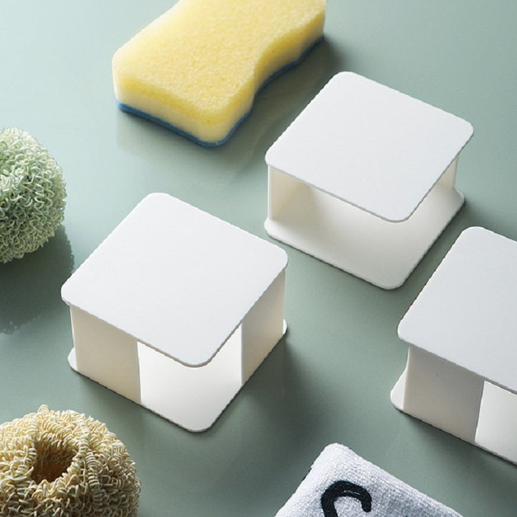 Portaspugna per lavello da cucina, scolapiatti a parete, Sink Sponge Rack(White)