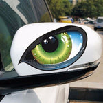 10 pezzi Adesivo per auto riflettente per auto Specchietto retrovisore Adesivo divertente per occhi Adesivo decorativo per corpo con blocco graffi 3D
