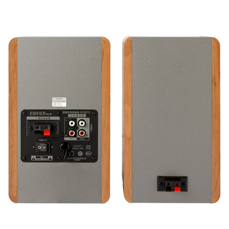 Edifier R1200TII Subwoofer per notebook audio in legno per computer, spina americana, R1200TII Wood Grain