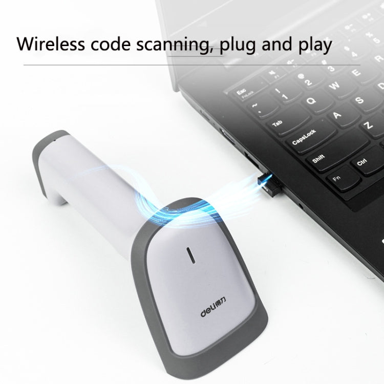 Scanner portatile wireless Deli 14881S con interfaccia USB