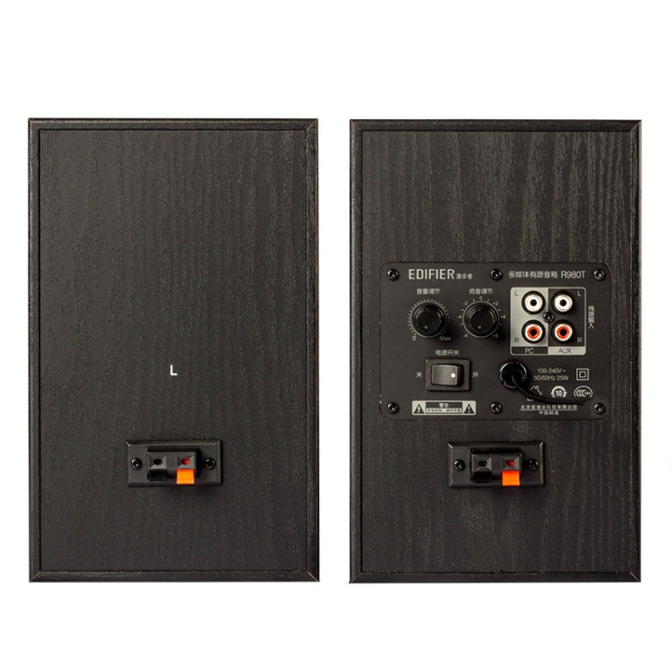 Altoparlante in legno per computer Edifier R980T, spina americana, R980T Black