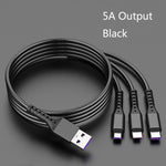 Cavo ricarica rapida 3 in 1 USB per smartphone