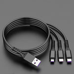 Cavo ricarica rapida 3 in 1 USB per smartphone