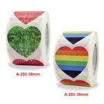 5 PCS San Valentino Amore Adesivi Regalo Decorazione Adesivi Sigillanti, 3.8cm / 1.5inch