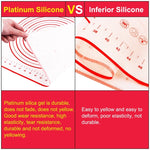 Tappetino antiaderente in teflon ispessito Tappetino antiscivolo per impastare in silicone, 26 x 29cm, 30 x 40cm red, 40 x 50cm, 50 x 60cm, 50 x 70cm, 60 x 60cm, 60 x 80cm