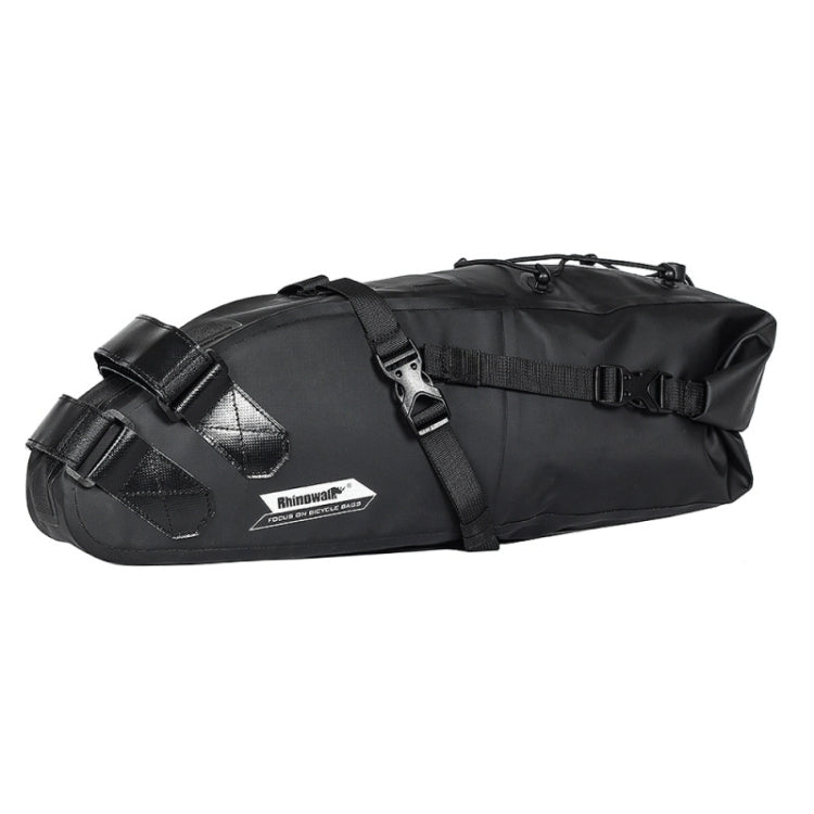 Rhinowalk RK19511 Borsa da sella per bicicletta completamente impermeabile Borsa da bici da strada di grande capacità, RK19511 Black 10L, RK19512 Black 5L, RK19513 Black 13L