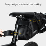 Rhinowalk RK19511 Borsa da sella per bicicletta completamente impermeabile Borsa da bici da strada di grande capacità, RK19511 Black 10L, RK19512 Black 5L, RK19513 Black 13L