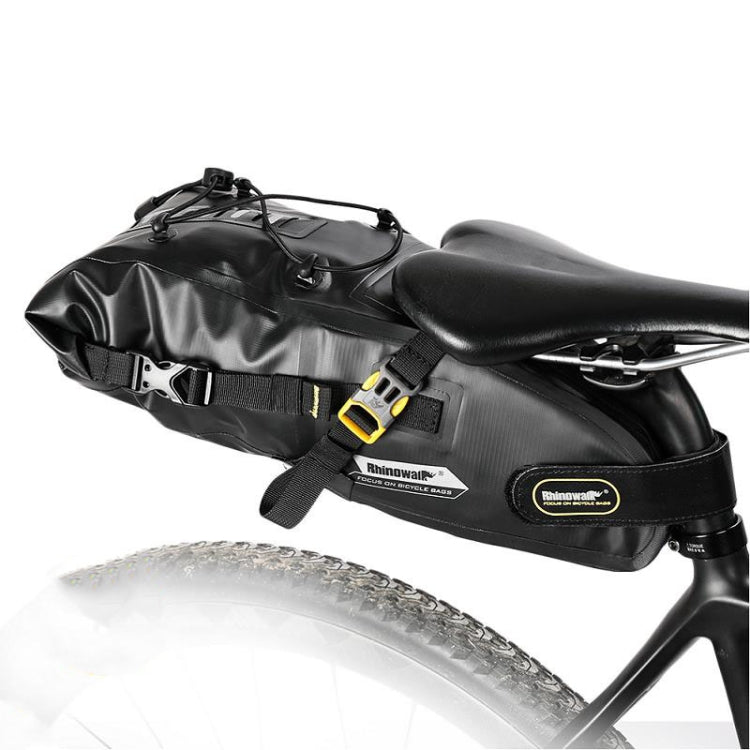 Rhinowalk RK19511 Borsa da sella per bicicletta completamente impermeabile Borsa da bici da strada di grande capacità, RK19511 Black 10L, RK19512 Black 5L, RK19513 Black 13L