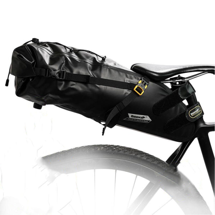 Rhinowalk RK19511 Borsa da sella per bicicletta completamente impermeabile Borsa da bici da strada di grande capacità, RK19511 Black 10L, RK19512 Black 5L, RK19513 Black 13L