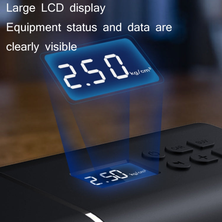 YANTU A31 Car Smart Digital Display Air Pump Pompa per pneumatici portatile elettrica, specifica:, A31 Wired Version Black, A31 Wireless Version Black