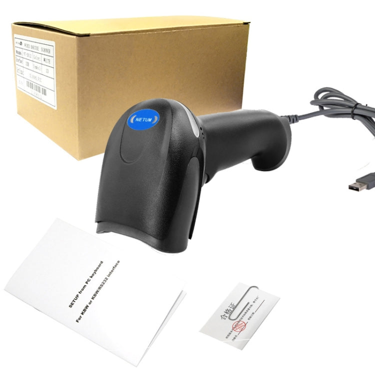 Lettore codici a barre laser NETUM F5 wired e wireless