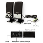 Mini altoparlante per laptop USB Edifier R10U, R10U Black