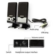 Mini altoparlante per laptop USB Edifier R10U, R10U Black