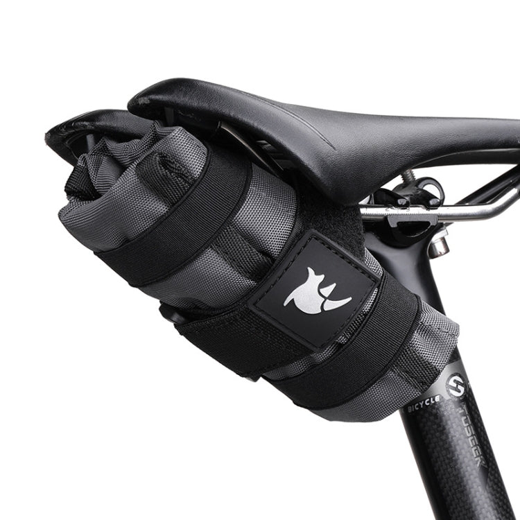 Rhinowalk RK5100 Borsa portaoggetti per attrezzi da bicicletta Borsa da sella per mountain bike, RK5100 (Black), RK5100 (Gray)