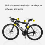Rhinowalk RK5100 Borsa portaoggetti per attrezzi da bicicletta Borsa da sella per mountain bike, RK5100 (Black), RK5100 (Gray)