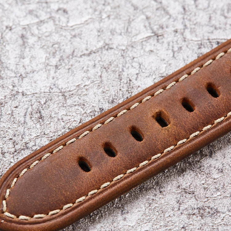 Cinturino per orologio intelligente a sgancio rapido Cinturino retrò in pelle di cavallo pazzo per Samsung Huawei, dimensioni:, 20mm  (Dark Brown Black Buckle), 20mm (Deep Brown Silver Buckle), 20mm (Light Brown Black Buckle)                           ...