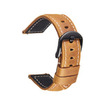 Cinturino per orologio intelligente a sgancio rapido Cinturino retrò in pelle di cavallo pazzo per Samsung Huawei, dimensioni:, 20mm  (Dark Brown Black Buckle), 20mm (Deep Brown Silver Buckle), 20mm (Light Brown Black Buckle)                           ...