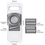 Grattugia per fette di patate multifunzione Slicker Gadget da cucina, Three Knives Gray, Six Knives Gray