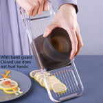 Grattugia per fette di patate multifunzione Slicker Gadget da cucina, Three Knives Gray, Six Knives Gray