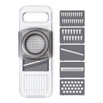 Grattugia per fette di patate multifunzione Slicker Gadget da cucina, Three Knives Gray, Six Knives Gray
