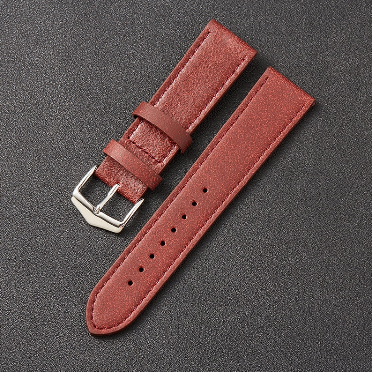 Piccolo cinturino in pelle bovina con trama rotta adatto per Huawei Watch, 20mm, 22mm