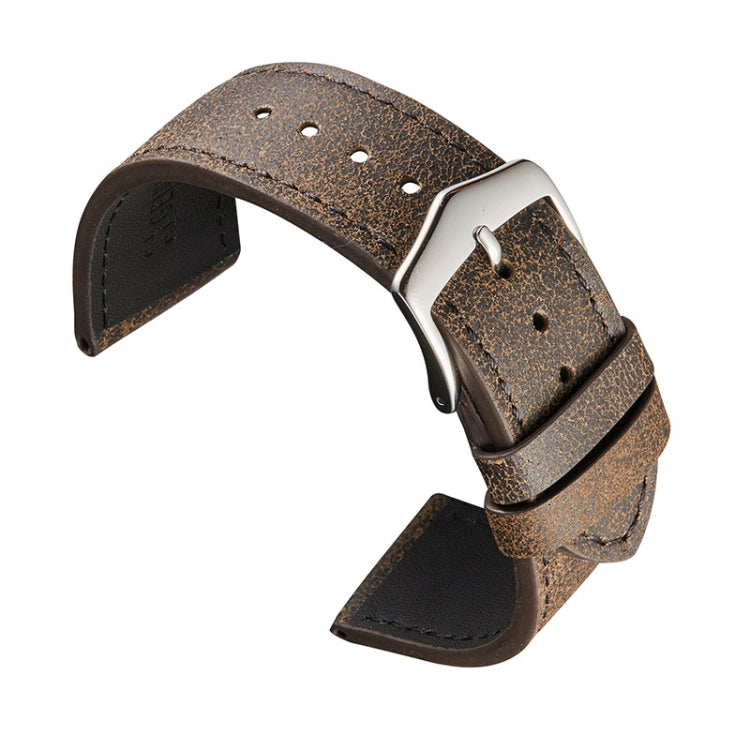 Piccolo cinturino in pelle bovina con trama rotta adatto per Huawei Watch, 20mm, 22mm