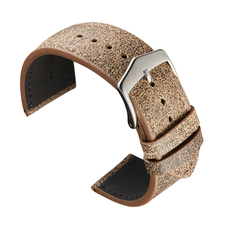 Piccolo cinturino in pelle bovina con trama rotta adatto per Huawei Watch, 20mm, 22mm