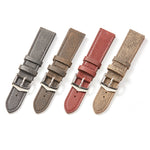Piccolo cinturino in pelle bovina con trama rotta adatto per Huawei Watch, 20mm, 22mm