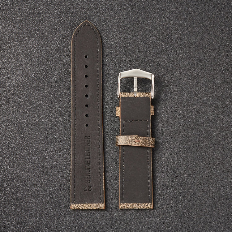 Piccolo cinturino in pelle bovina con trama rotta adatto per Huawei Watch, 20mm, 22mm
