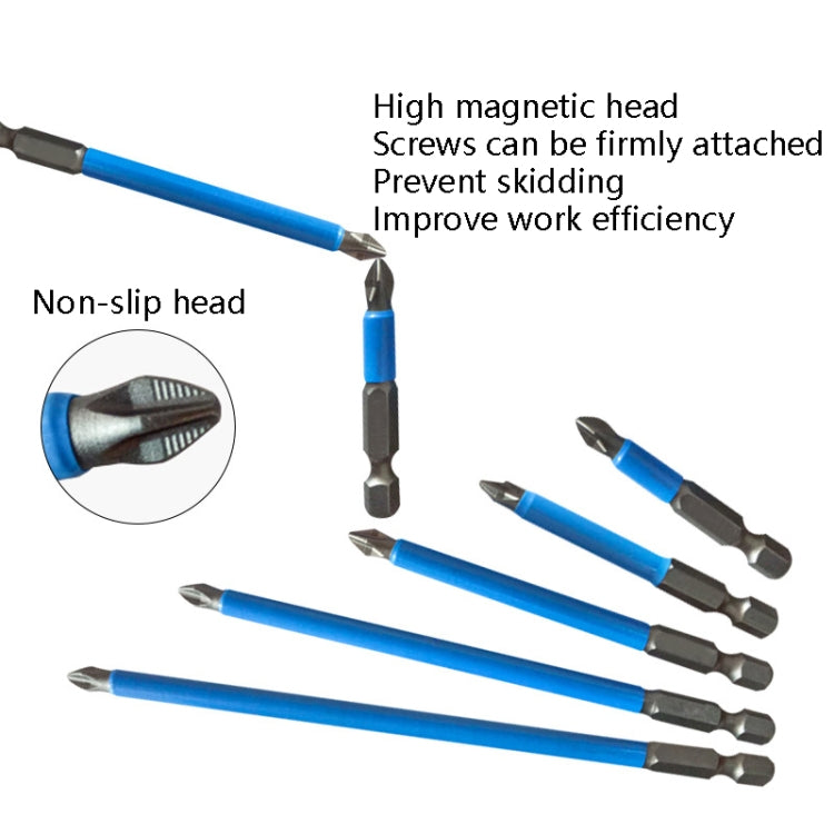 Forte punta per cacciavite antiscivolo per trapano a mano magnetico, 7PCS/set PH2, 6PCS/set 25mm, 7PCS/set 50mm, 12 PCS/set 50mm