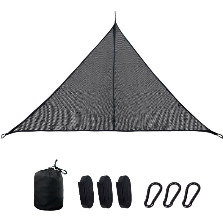 Amaca per più persone all'aperto Grande tenda per albero del cielo Amaca da campeggio aerea Amaca triangolare,, 2.9m Black