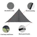 Amaca per più persone all'aperto Grande tenda per albero del cielo Amaca da campeggio aerea Amaca triangolare,, 2.9m Black