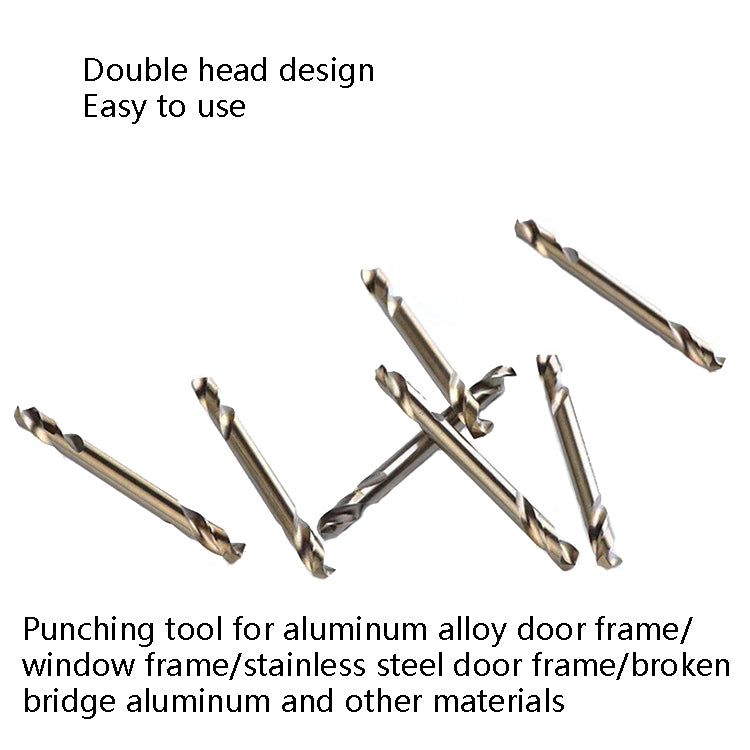 10 PZ M35 Punta elicoidale contenente cobalto Acciaio ad alta velocità Doppia testa Piastra metallica in acciaio Foro di espansione Trapano, Double Head 3.0mm, Double Head 3.2mm, Double Head 3.5mm, Double Head 4.0mm, Double Head 4.2mm, Double Head 4.5m...