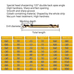 10 PZ M35 Punta elicoidale contenente cobalto Acciaio ad alta velocità Doppia testa Piastra metallica in acciaio Foro di espansione Trapano, Double Head 3.0mm, Double Head 3.2mm, Double Head 3.5mm, Double Head 4.0mm, Double Head 4.2mm, Double Head 4.5m...