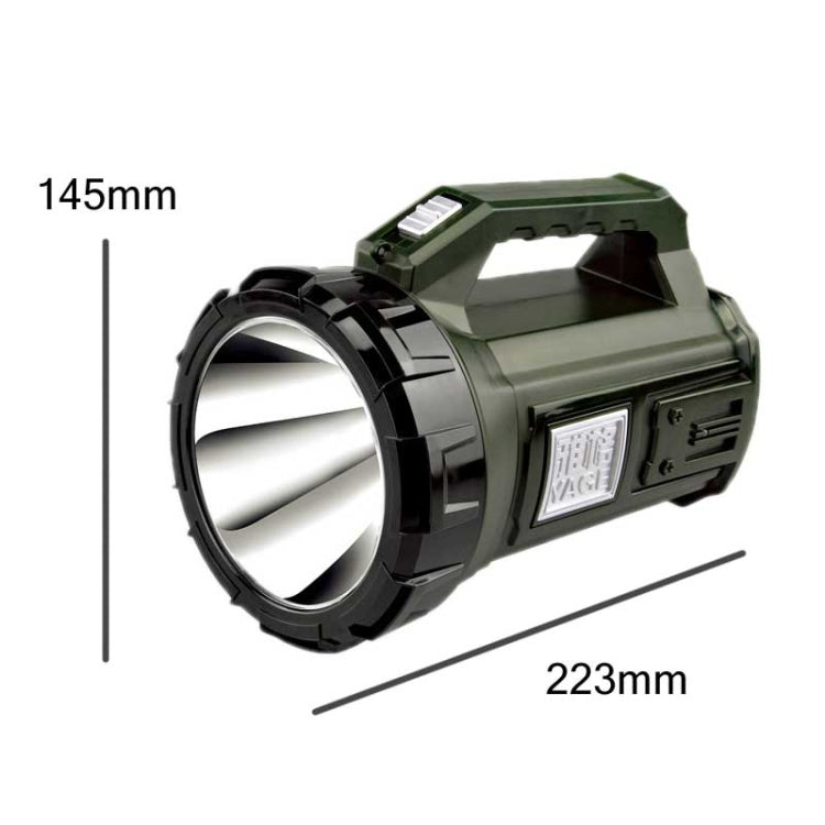 YAGE 5701 10W LED Luce forte Faro di ricerca a lungo raggio Illuminazione per esterni Torcia ricaricabile, spina CN